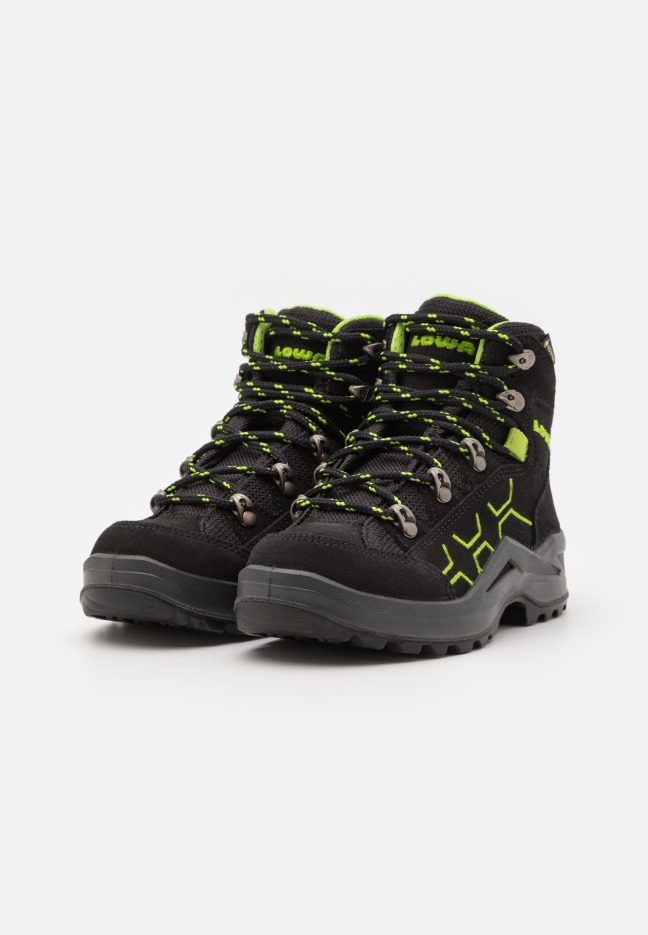 Kody Evo Gtxmid Junior žygio Batai Lowa Black/lime