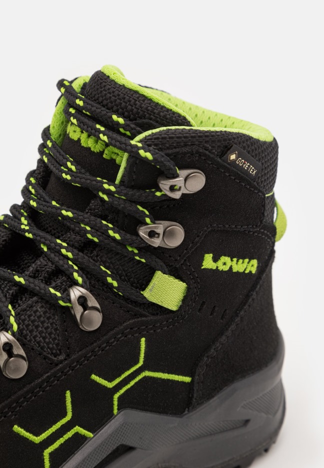 Kody Evo Gtxmid Junior žygio Batai Lowa Black/lime
